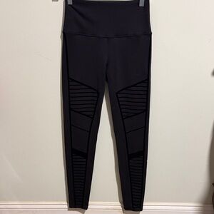 ALO Yoga Moto leggings Black Velvet